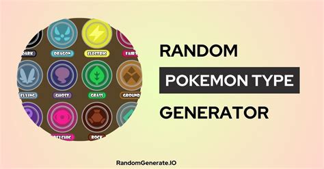 pokemon type roulette|Random Pokemon Type Generator.